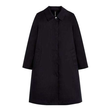 Mackintosh Single-Breasted Coats Sort, Dame Uldfrakker