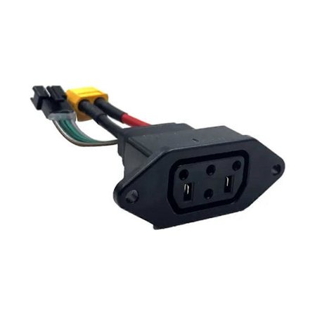 For Super Soco Litium Batterilader Socket Line Firkantet Nål