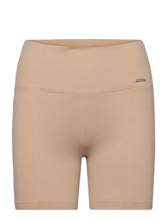Luxe Seamless Midi Biker Shorts Beige Aim ́n