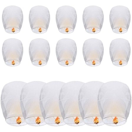 20 kpl Kiinalaisia Toivomuslyhtyjä Ympäristöystävällisiä Paperitaivaslyhtyjä-FQ-