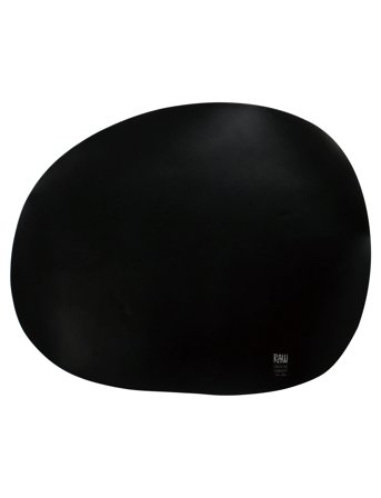 Raw Organic Placemat Black Aida
