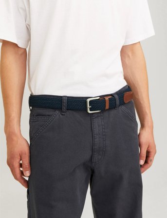 Jack & Jones Jacspring Woven Belt Noos - Navy - 105