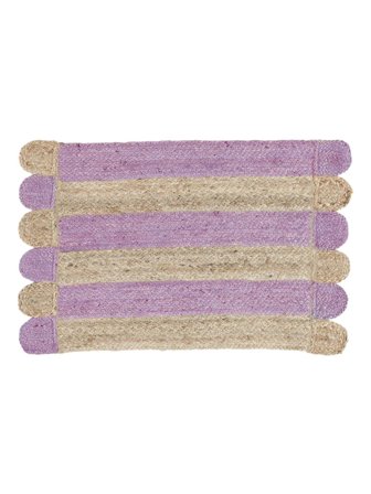 Door Mat Elba Purple/Beige