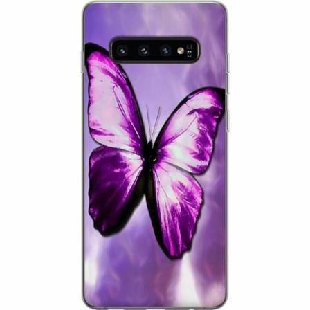 Samsung Galaxy S10 Genomskinligt Skal Fjäril