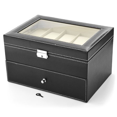 Faux Leather Watch Case - 20 Watches for Men - Watch boxes