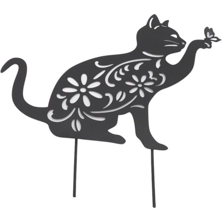 1 stk. havepynt til haven, kat i jern, der afviser katte fra haven