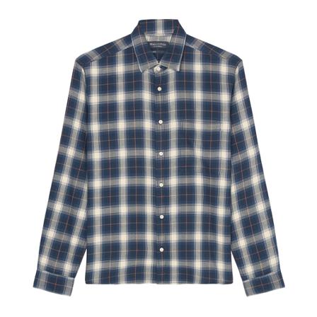 Marc O'Polo Casual Shirts , Blauw , Heren , Maat: S