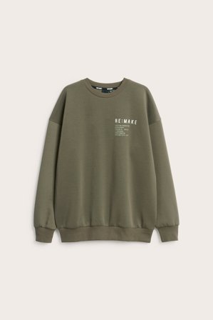 Kappahl | Sweatshirt i interlock | Grønn
