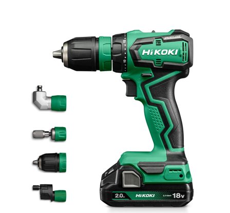 HiKOKI DS18DDQ Borrskruvdragare med batteri och laddare, Maskiner