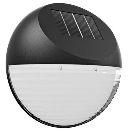 LED-vägglampor med solcellsfunktion, 6-pack, automatisk skymningssensor