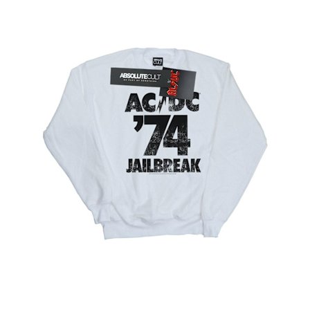 AC/DC Girls Jailbreak 74 Sweatshirt 12-13 år Vit