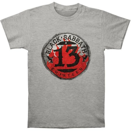 Black Sabbath Unisex Vuxen 13 Flame Circle T-Shirt S Grå