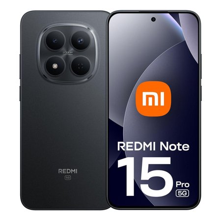 Xiaomi Redmi Note 15 Pro 5G 256GB (sort) Smarttelefon, 6,83" AMOLED, 8GB RAM, 200+8 og 20MP kamera, IP68/IP69K