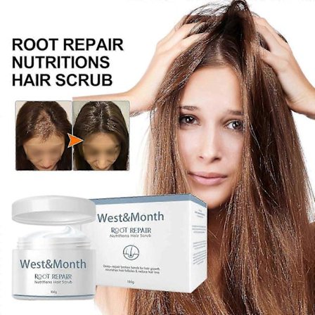 Root Repair Hårskrubb - Vårdande Havssaltsformula för Skadat Hår, Återfuktande & Behandling mot Håravfall