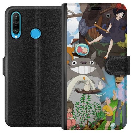 Kompatibelt Plånboksfodral till Huawei Huawei P30 lite Studio Ghibli