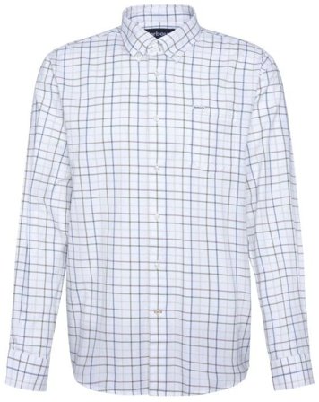 Barbour M's Caswell Tattersall Regular Fit Shirt Pine Green