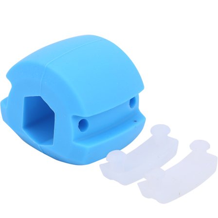 Ansigts- og kæbemuskeltræner, hagefitnessbold, ansigts- og kæbelinjetræner, fitnessboldtræner, blå