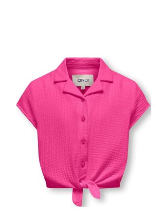 Kogthyra Capsleeve Knot Shirt Wvn Pink Kids Only