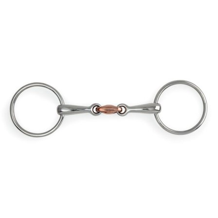 Shires Koppar Lozenge Häst Lös Ring Snaffle Bett 6in Silver