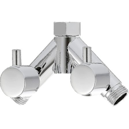 Mässing Diverter Ventil Dusch Avstängningsventil 2-vägs Y Splitter 1/2 Tum För Dusch Slang Och Duschhuvud Krom