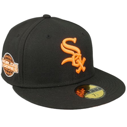 New Era - MLB Svart fitted Keps - Chicago White Sox 59FIFTY Summerpop Black/Orange Fitted @ Hatstore