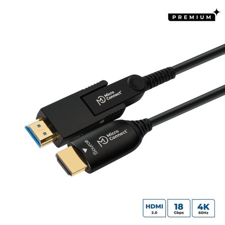 MicroConnect Premium HDMI-kabel med Ethernet - 70 m