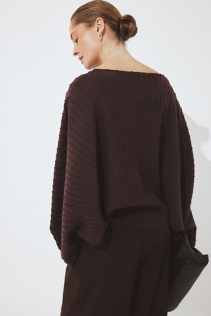 NA-KD Cape en maille - - Marron - S