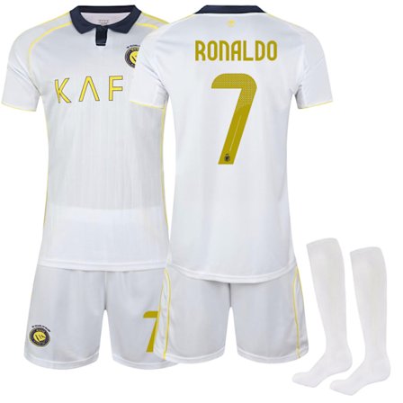 25-26 Al-Nassr FC Udebanetrøjer fodboldsæt til børn voksne Nr.7 Ronaldo 25-26 udebane 25-26 udebane voksen L
