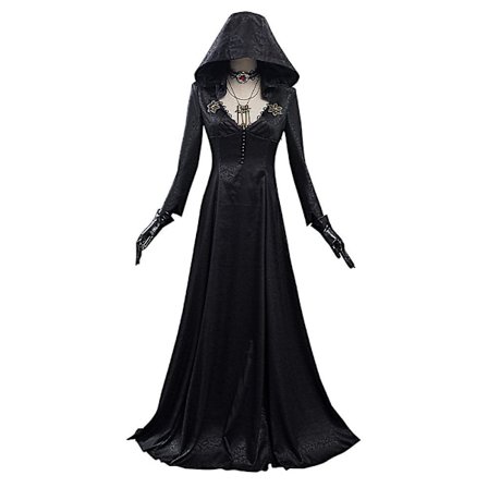 Evil Village Cosplay Costume Vampire Lady Dress Outfits Halloween Carnival Suit -a