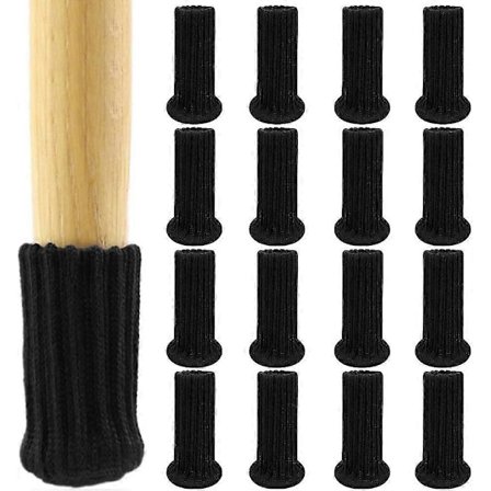 Stol Sokker 16 Stykker Stol Sokker Møbel Filt Stol Sokk Elastisk Strikket Stol Sokker