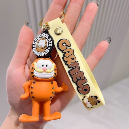 Tegneserie Anime Garfield Nøglering Dejligt Rygsæk Vedhæng Kreativ Samhusning Feriegaver Til Drenge Piger (LGL)