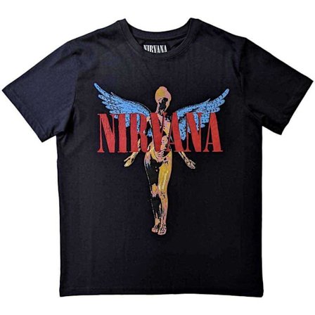 Nirvana Barn/Kids Änglalik T-Shirt 7-8 År Svart