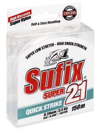 Sufix Super 21 Mono Lina 150m Klar 0,20mm