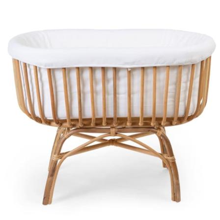Childhome Skydd För Rottingvagga 95x65x33 Cm Benvit Vit