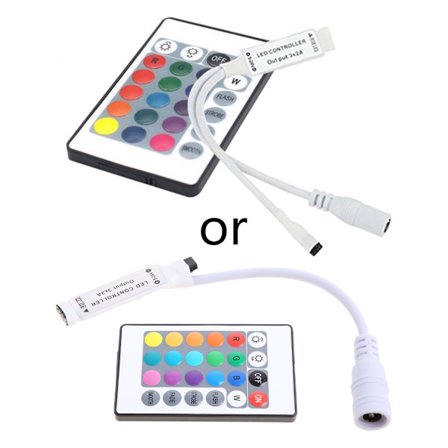 24 nycklar fjärrkontroll för IR RGB Led Strip DC12V Strip Light Controller för