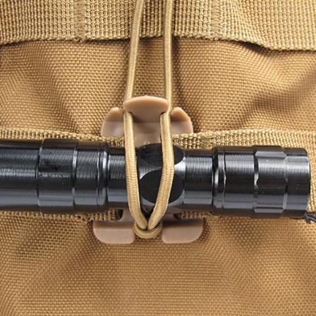 10x Molle Webbing Taktiska Sladdklämmor Spänne Elastisk Tie-down Ca