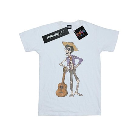 Disney Flickor Coco Hector Med Gitarr Bomull T-shirt 7-8 År W