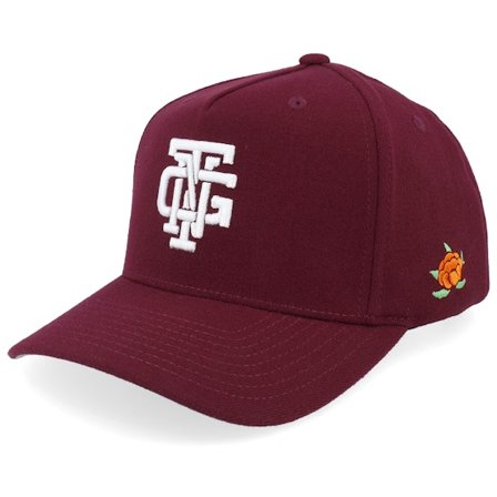 SQRTN - Rot adjustable Cap - Symbol B-frame Cap Burgundy A-frame Adjustable @ Hatstore