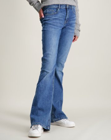 LMTD NLFBLI DNM LW S FLARED PANT NOOS Niebieski Jeansy Dziewczyna - Kids Brand Store