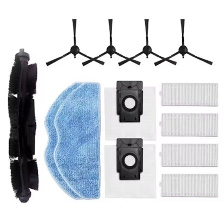 Til Roborock Roborock S8 Plus Udskiftningsdele Tilbehør Hovedsidebørste Hepa Filter Moppeklud Støvposer