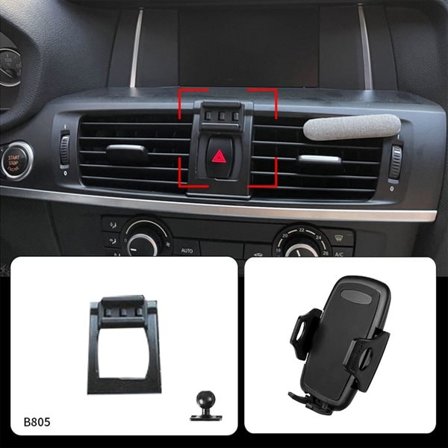 Mobilholder BMW X3 2011-2016 / BMW X4 2014-2016 F25 – Fast Montering uten Skade på Interiør