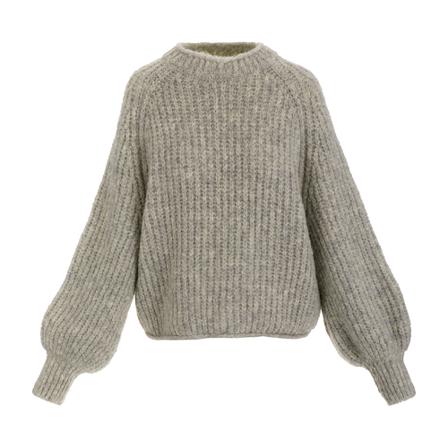 Penn&Ink N.y, Round-neck Knitwear Beżowy, Kobieta, Rozmiar: S