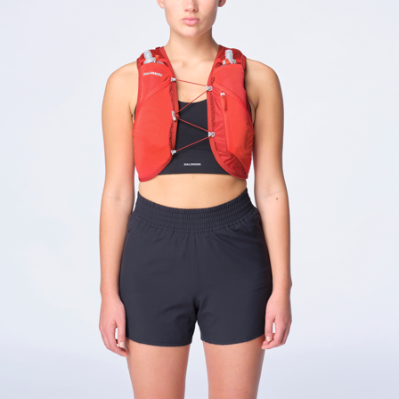 Salomon - Laufwesten Active Skin 4 Set - RED Dahlia / High Risk RED