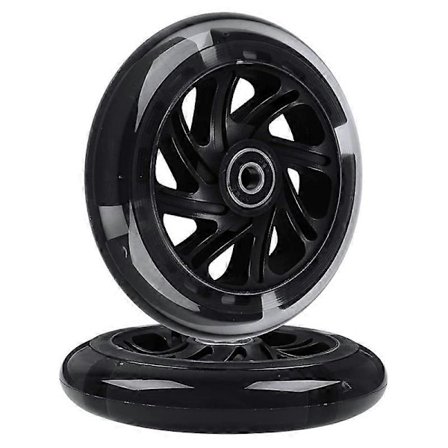 1 Par 120mm Barn Scooter LED Lys Blinkende Hjul med Lager Foran/Bak LED Blinkende Sparkesykkel