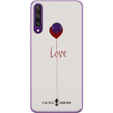 Yhteensopiva Puhelinkuori Huawei Huawei Y6p Cactus and Friends - Love Balloon Minimal