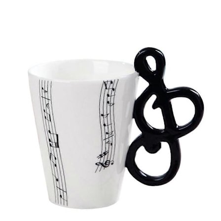 400ml Keramik Kops Musik Instrument Kaffeekop Musik Kop Gave Note A (FMY)