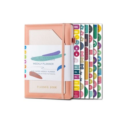 Ugeplanlægger, daglig planlægger, arrangørnotesbog, produktivitetsjournal