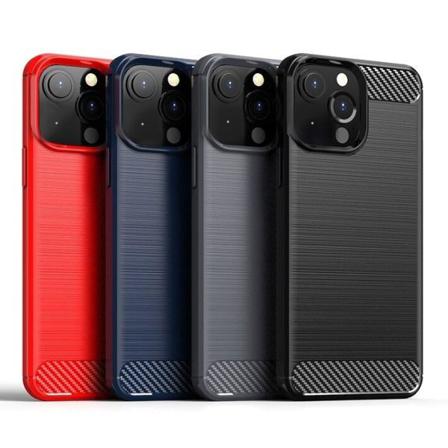 SKALO iPhone 13 Mini Armor Carbon Stødsikker TPU-cover - Vælg fa Grey