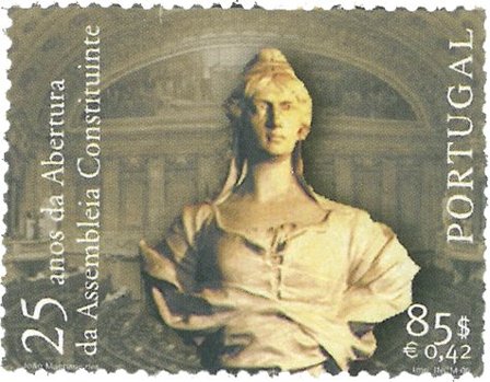 Portugal - 25 året for den grundlovsgivende forsamling - Postfrisk frimærke