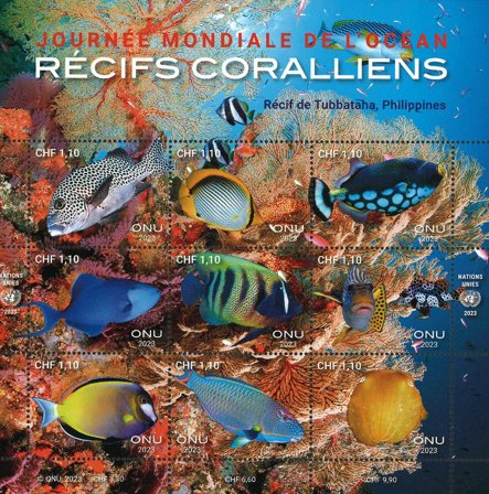 FN Geneve - Verdenshave - Postfrisk miniark